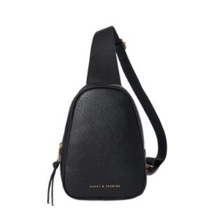 Poppy & Peonies Black Roamer Bag